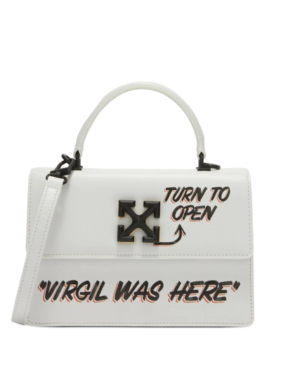 Shop Off-white Jitney 1.4 Quote-print Tote Bag In Weiss