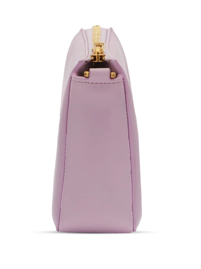 Off-white Burrow Leather Shoulder Bag In Rosa