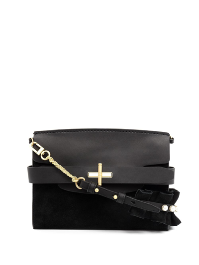 Shop Zac Zac Posen Brigette Belted Clutch Bag In Black