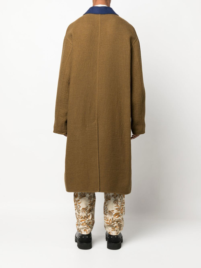 Nick Fouquet Vincent Double-breasted Overcoat In Grün
