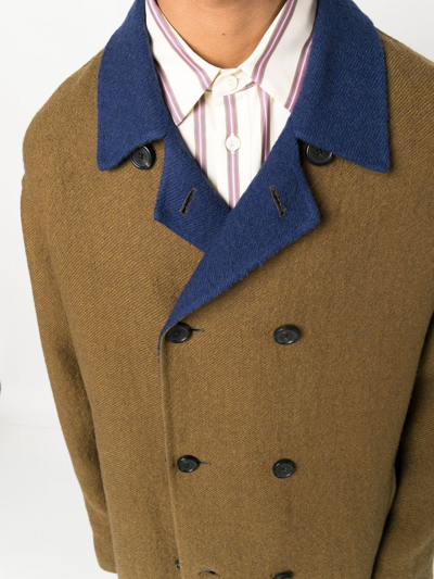 Nick Fouquet Vincent Double-breasted Overcoat In Grün
