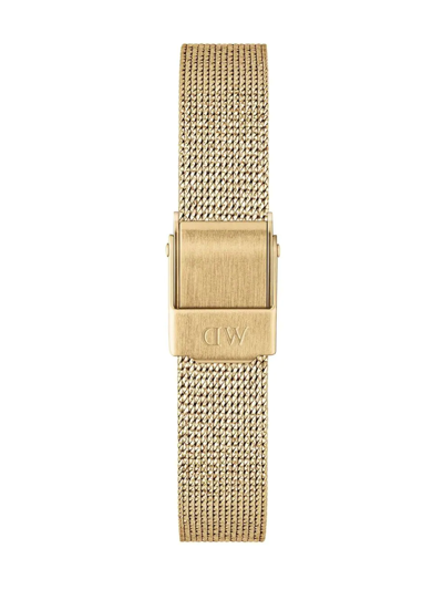 Daniel Wellington Quadro Pressed Evergold Watch In Schwarz