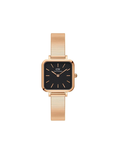 Daniel Wellington Quadro Studio 22mm Watch In Schwarz