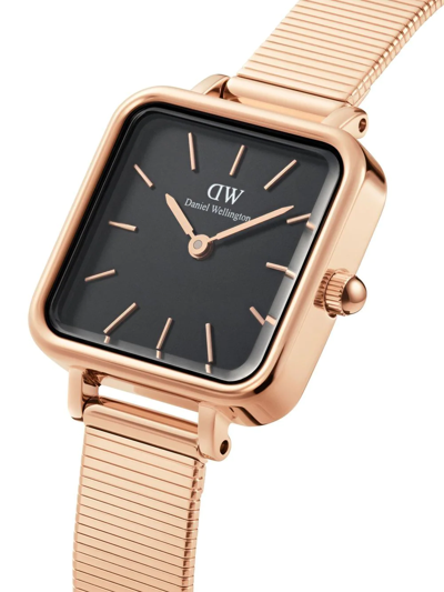 Daniel Wellington Quadro Studio 22mm Watch In Schwarz