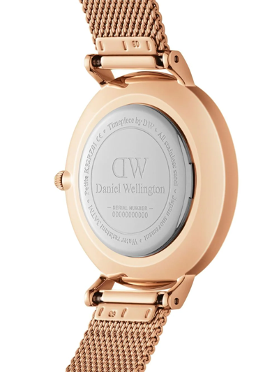 Daniel Wellington Petite Pressed Melrose 24mm In Schwarz