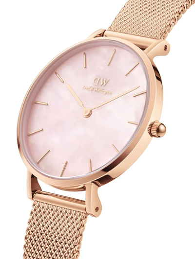 Shop Daniel Wellington Petite Melrose 32mm Watch In Rosa