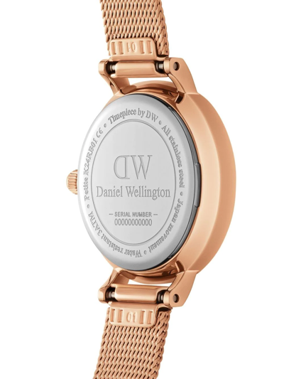 Shop Daniel Wellington Petite Melrose 32mm Watch In Rosa