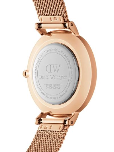 Shop Daniel Wellington Petite Amber 32mm Watch In Braun