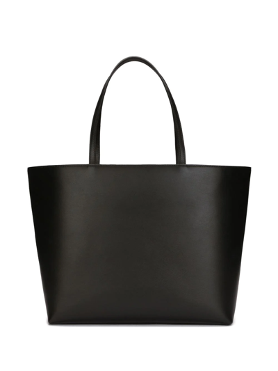 Shop Dolce & Gabbana Medium Dg Logo Tote Bag In Black