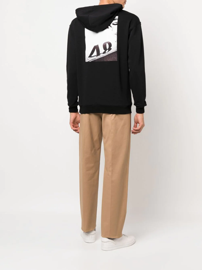 Limitato Photograph-print Cotton Hoodie In Schwarz