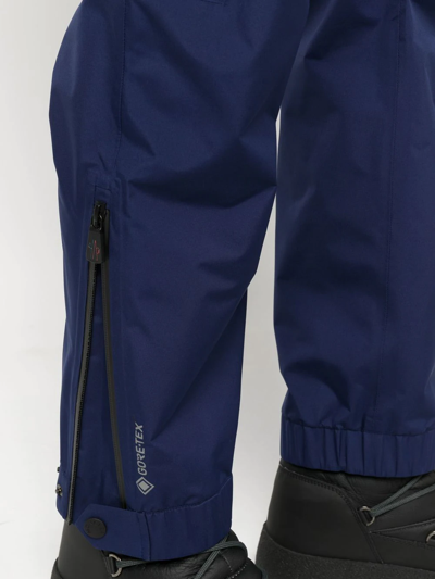 Shop Moncler Gore-tex Ski Track Pants In Blau