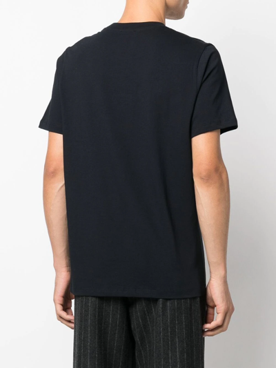 Jil Sander Round-neck Short-sleeve T-shirt In Blau
