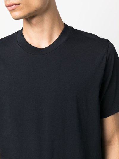 Shop Jil Sander Round-neck-short-sleeve T-shirt In Blau