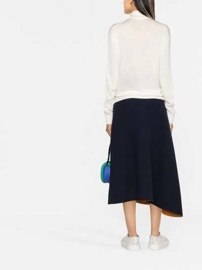 Jil Sander Roll Neck Wool Jumper In Nude