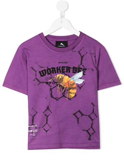 Shop Mauna Kea Graphic-print Cotton T-shirt In Violett