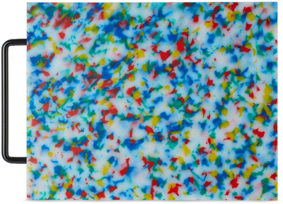 Shop Fredericks & Mae Multicolor Large Cutting Board In Confetti