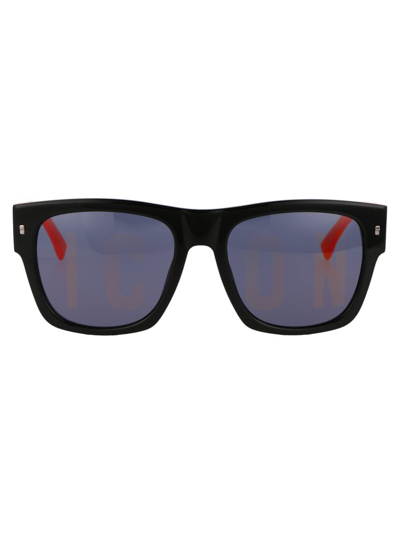 Shop Dsquared2 Eyewear Square Frame Sunglasses In Orange