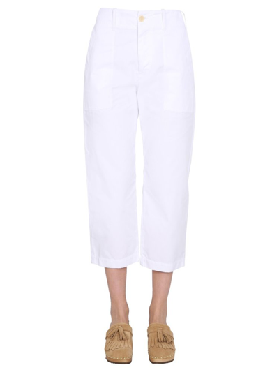 Shop Jejia Camille Straight Leg Cropped Trousers In White