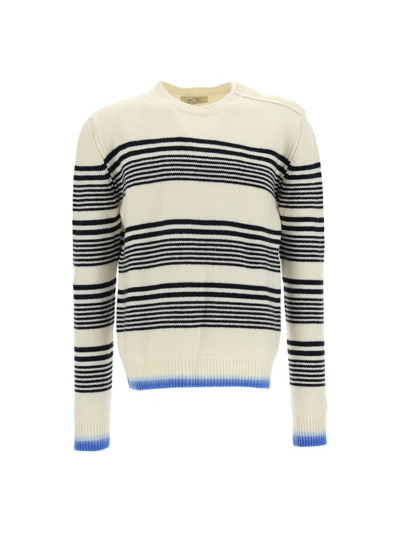 Shop Nick Fouquet X Federico Curradi Striped Crewneck Sweater In Multi