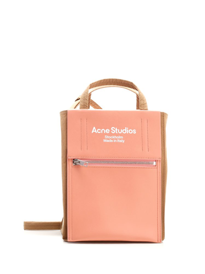 Shop Acne Studios Papery Logo Printed Tote Bag In Multi
