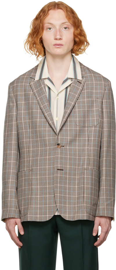Shop Paul Smith Multicolor Two-button Blazer In 20 Pinks