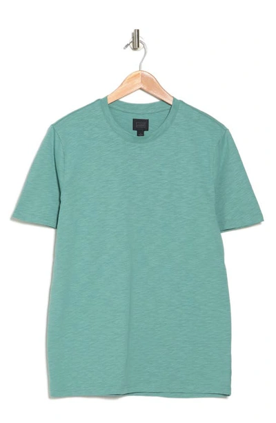 Shop 14th & Union Short Sleeve Slub Crew Neck T-shirt In Green Seaglass