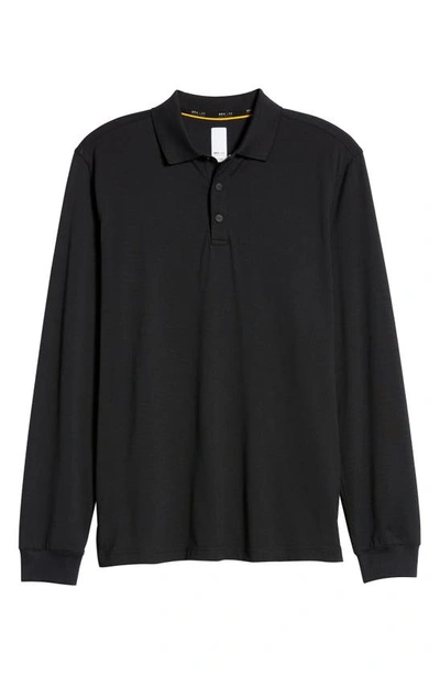 Shop Brax Phoenix Long Sleeve Polo In Black