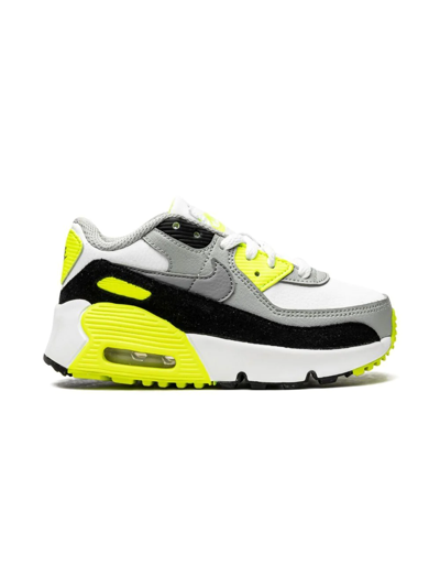 Shop Nike Air Max 90 "grey/white/black Volt" Sneakers