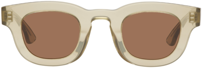 Shop Thierry Lasry Beige Darksidy Sunglasses