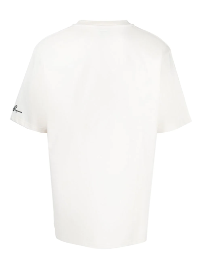 Shop Agnès B. Short-sleeve Cotton T-shirt In White
