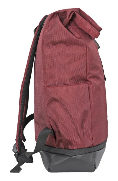 Shop Save The Ocean Recycled Polyester Backpack In Burgundy