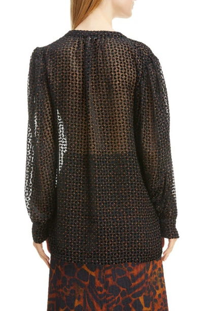 Shop Dries Van Noten Cindy Balloon Sleeve Blouse In Black