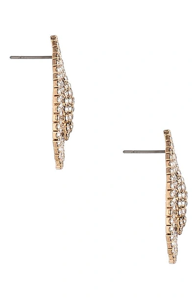 Shop Ettika Crystak Teardrop Stud Earrings In Gold
