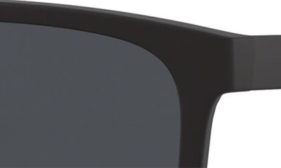 Shop Emporio Armani 56mm Navigator Sunglasses In Matte Black