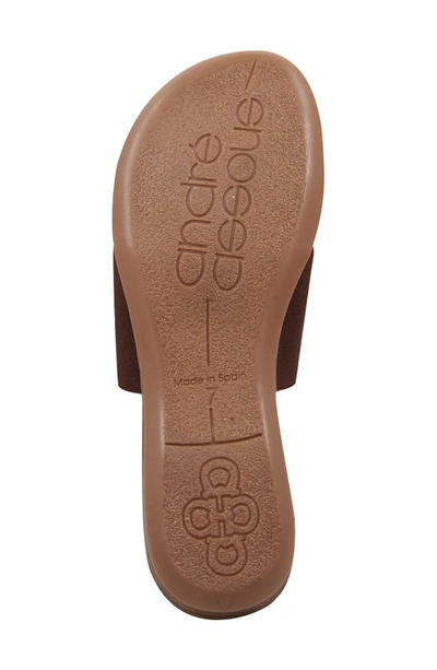 Andre Assous Women's Novalee Embellished Slip On Thong Sandals In Espresso Multi