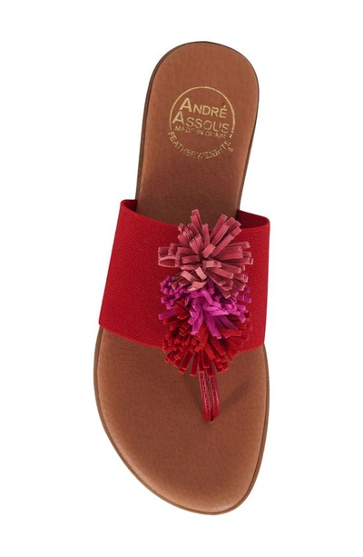 Shop Andre Assous Novalee Featherweights™ Sandal In Red/ Multi