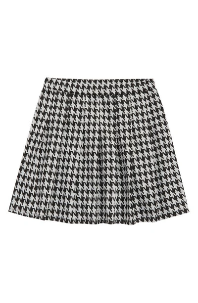 Shop Freshman Kids' Pleated Mini Skirt In Egret/ Caviar
