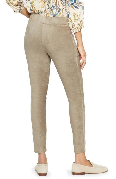 Nydj Faux Suede Leggings In Saddlewood