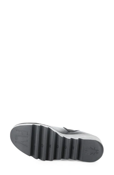 Shop Fly London Byne Wedge Chelsea Boot In 010 Black Arkansas