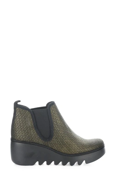Shop Fly London Byne Wedge Chelsea Boot In 015 Olive Rames