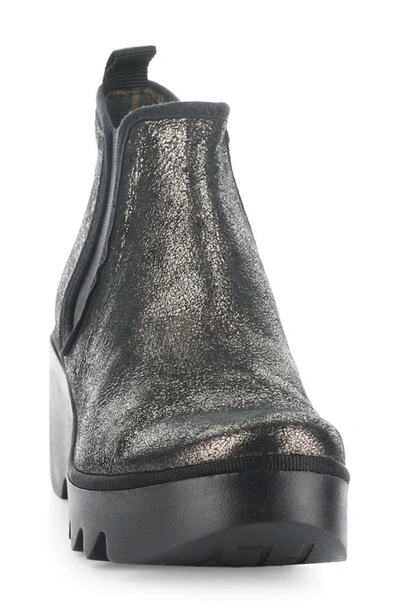 Shop Fly London Byne Wedge Chelsea Boot In 014 Graphite Cool