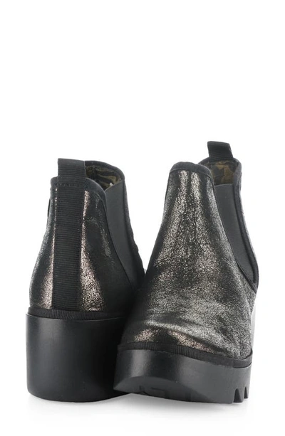 Shop Fly London Byne Wedge Chelsea Boot In 014 Graphite Cool