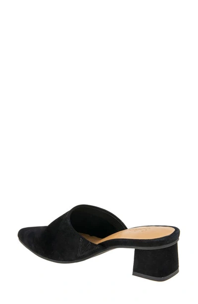 Splendid Lyn Suede Mule Heel In Black