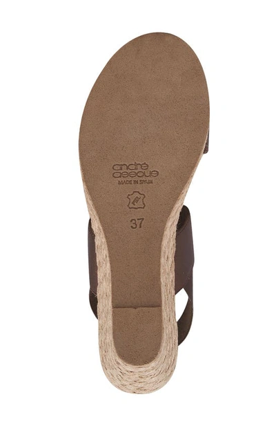 Shop Andre Assous Allison Espadrille Wedge Sandal In Bronze