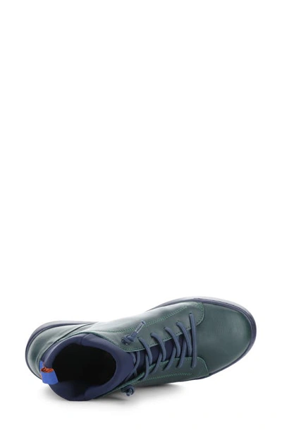 Shop Softinos By Fly London Biel Sneaker In Forest Green/ Navy / Neoprene