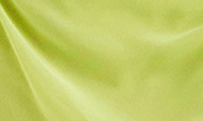 House Of Cb Baby Halter Long Sleeve Minidress In Lime