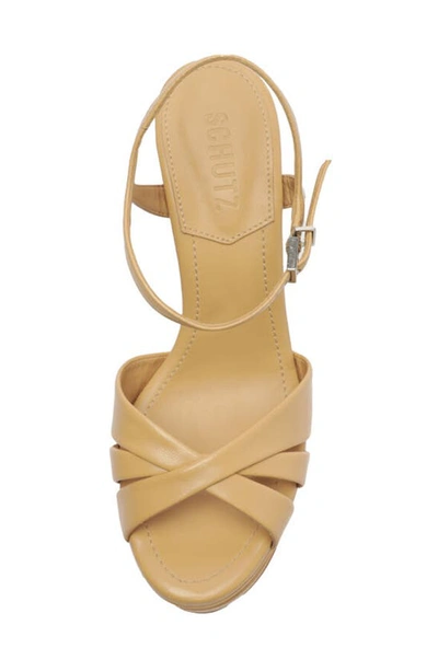 Schutz Keefa Platform Sandal In Light Nude