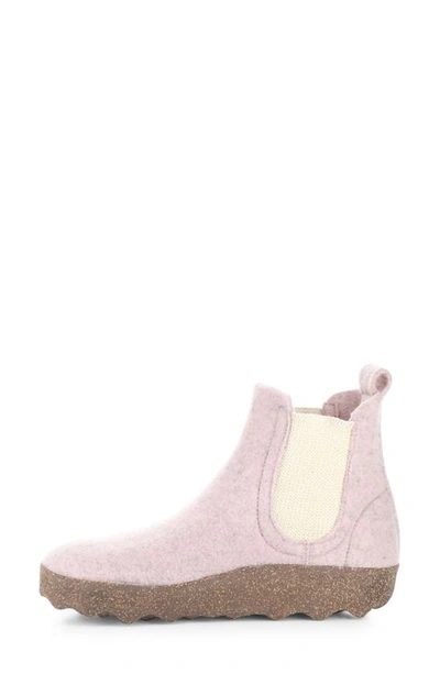 Shop Asportuguesas By Fly London Caia Chelsa Boot In 017 Marble Pink Tweed/ Felt