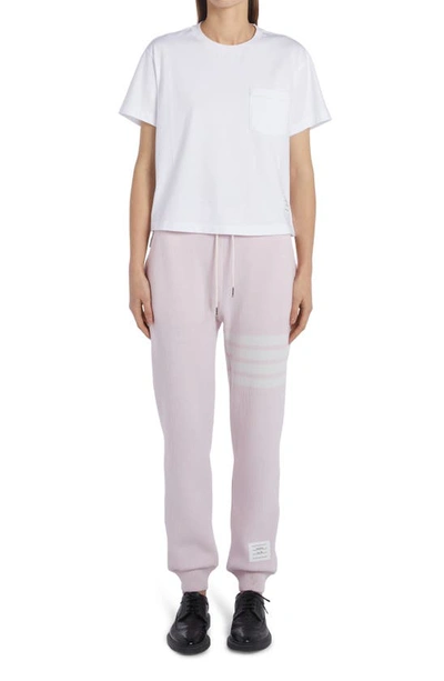 Thom Browne Medium Weight Cotton Jersey Boxy Pocket Tee In White