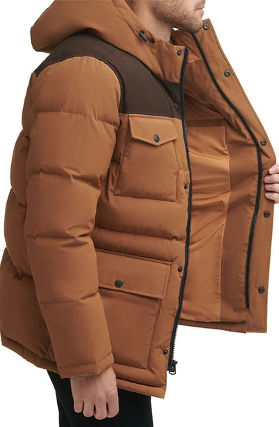 Shop Levi's Arctic Cloth Heavyweight Parka In Brown Combo